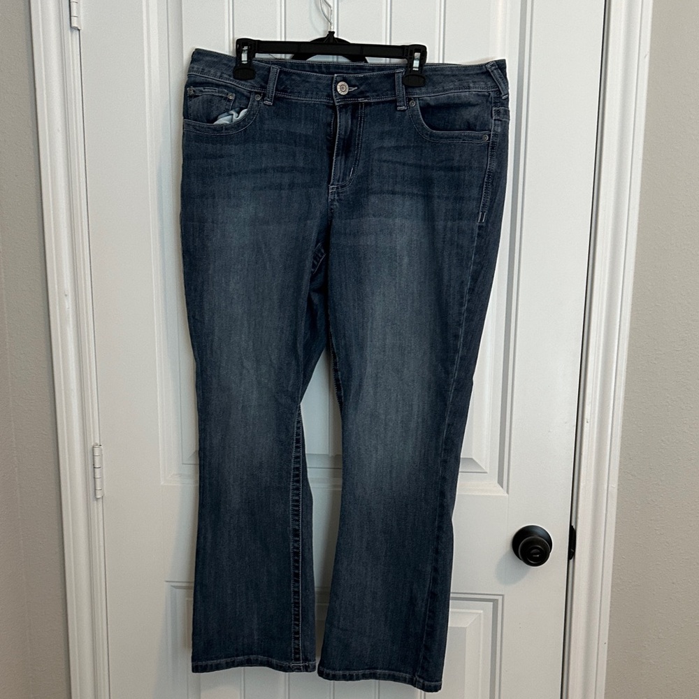 Maurices Dark Blue Boot Cut Jeans